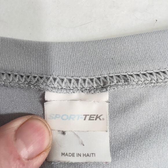 Shredfin Fishing Shirt Mens Large Long Sleeve Grey w/ USA Flag Print Performance - Picture 5 of 14